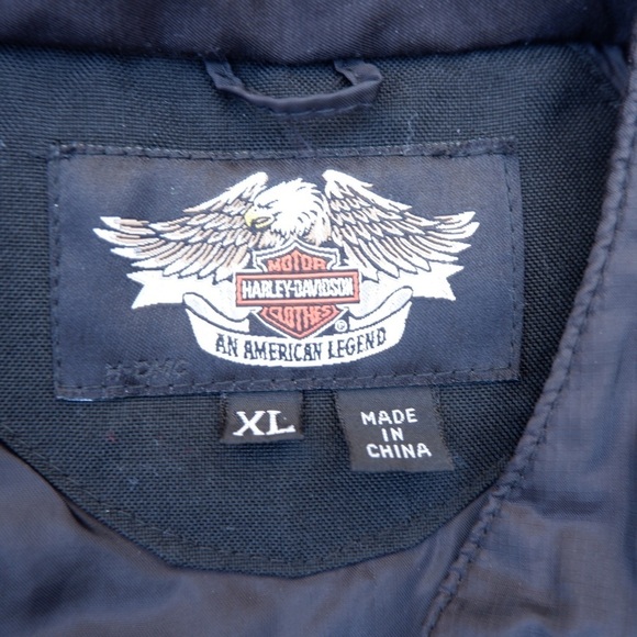 Harley Davidson FXRG Mens Jacket Liner Size XL Black Puffer Riding Motor Biker - Picture 8 of 10